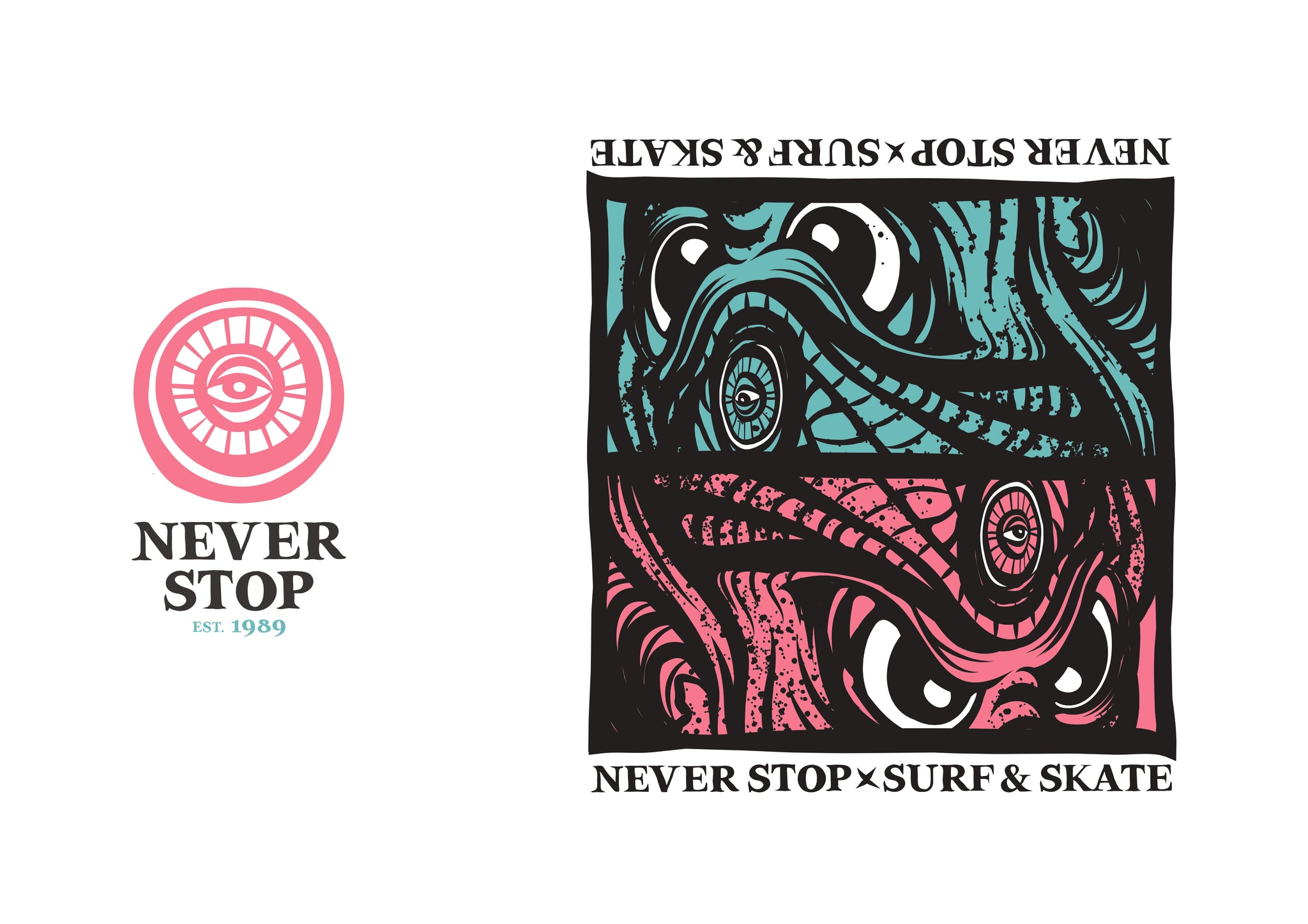 Never Stop Sudadera "1989 Hood" - Blanco