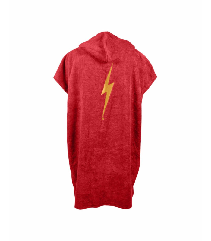 Lightning Bolt Poncho/Toalla con capucha - Red
