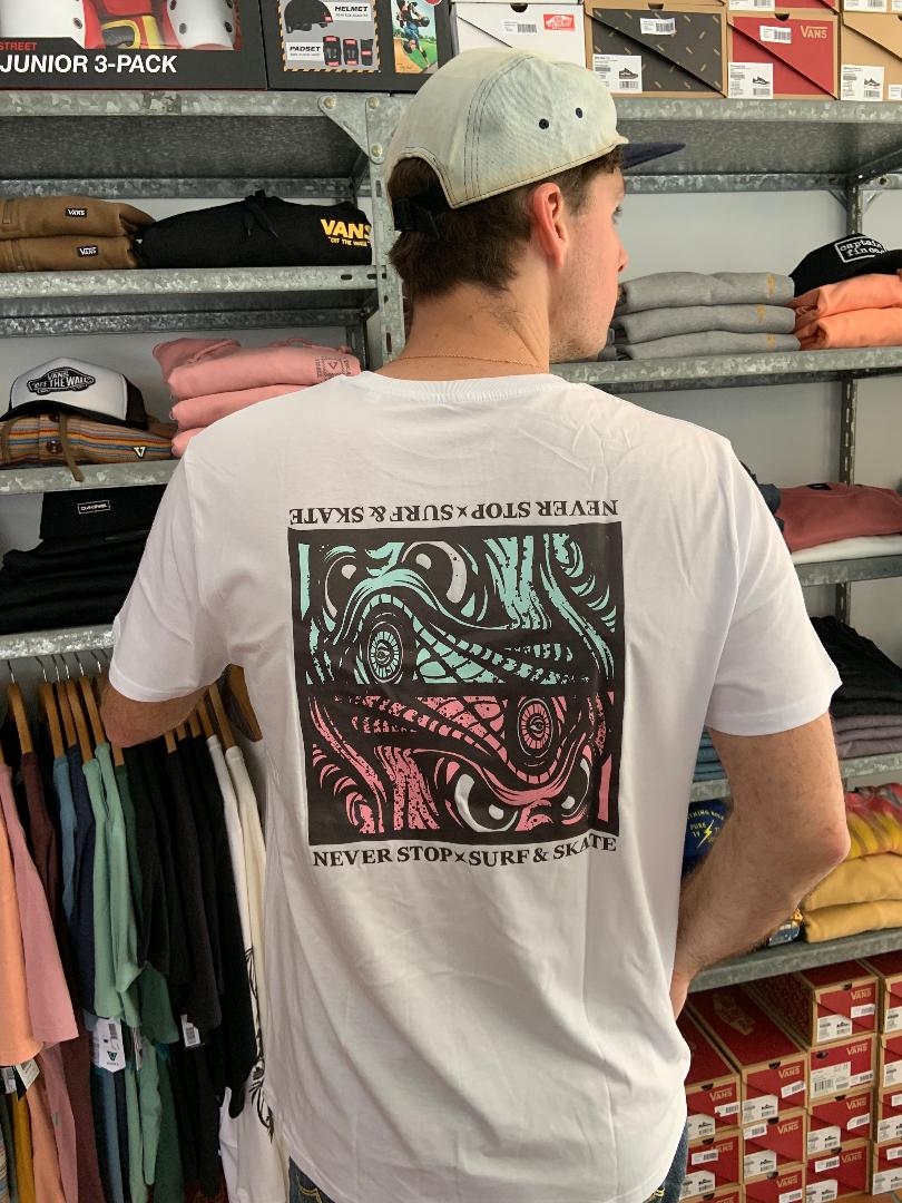 Never Stop Camiseta "1989 T-Shirt" - Blanco