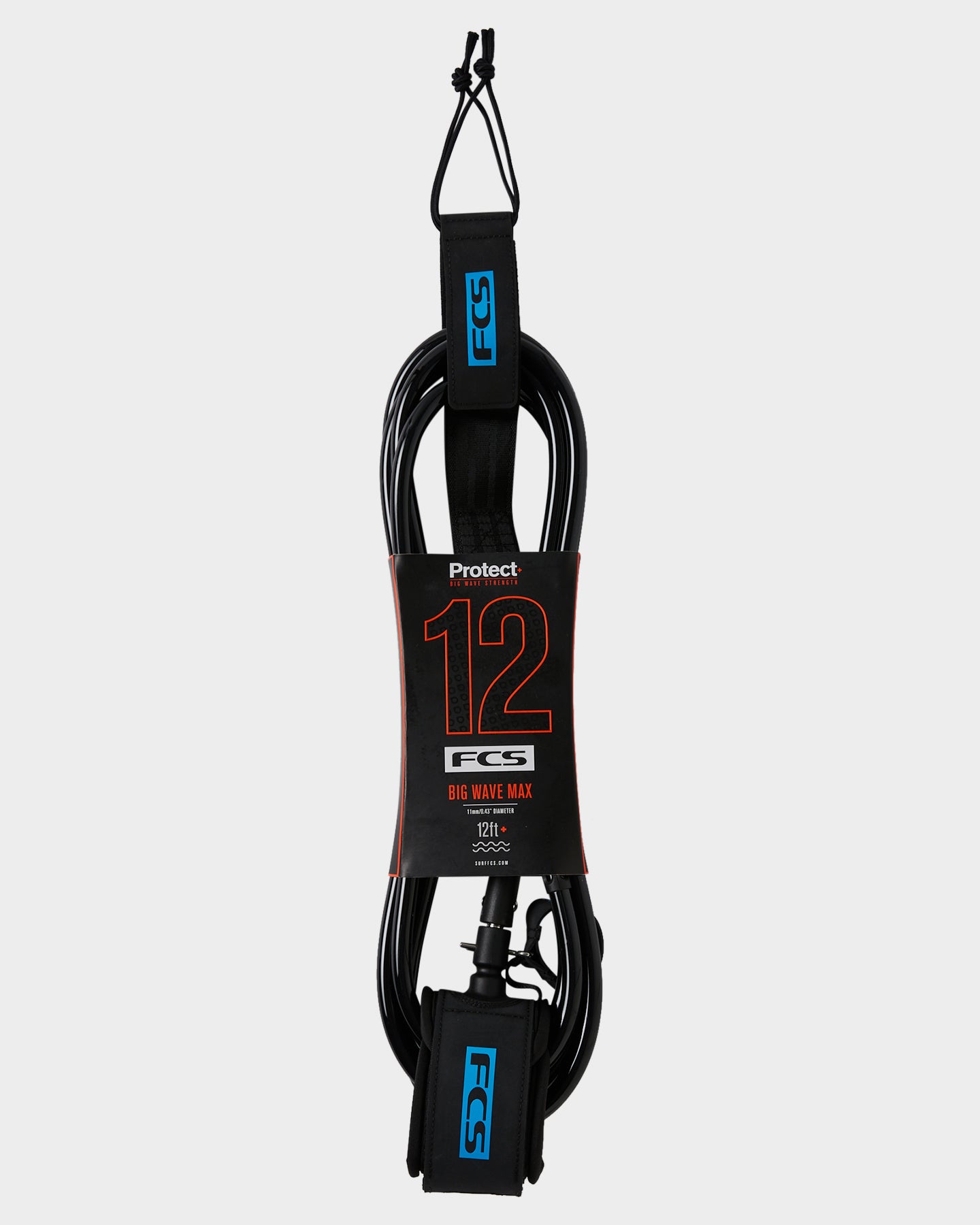 FCS 12" Leash Protect Max - Black